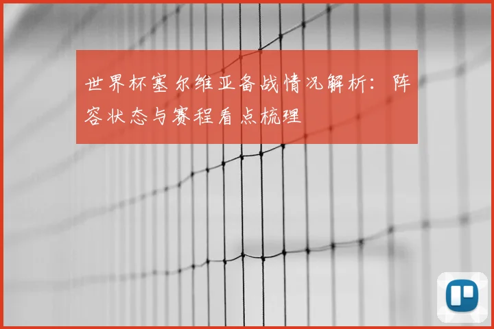 世界杯塞尔维亚备战情况解析：阵容状态与赛程看点梳理